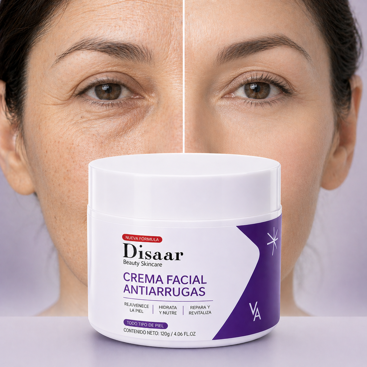 Crema Facial Anti Arrugas 120G