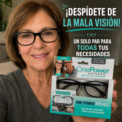 ¡Ve claro a todas las distancias con un solo lente! Lentes One Power